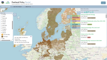 Screenshot of the Peatland Policy Portal